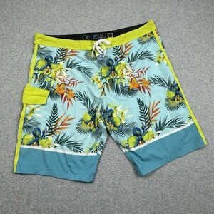 Ocean Pacific OP Flex 4 Way Stretch Board Shorts Men's 42‎ Swim Outdoor Tropical